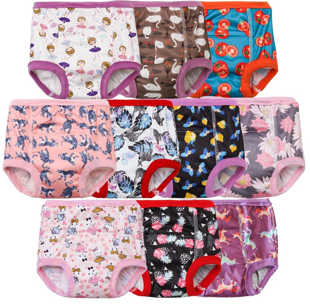 NEW Size 6T 10Pcs Strong Absorbent Toddler Potty Training Underwear for Girls